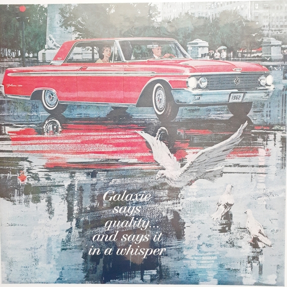 VTG 1961 Ford Galaxie Automobile Magazine Print Ad - Picture 3 of 8